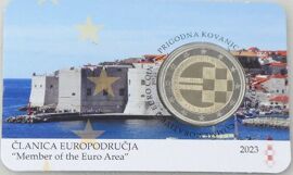 Coincard 2 Euro Croatie Introduction De L'euro Comme Monnaie Officielle De La Croatie Le 1er Janvier 2023 Promo Decembre Tirage: 200.000 Exemplaires