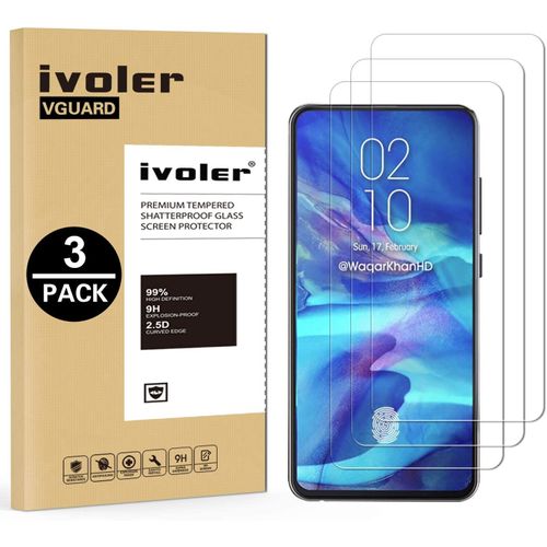 3 Pièces De Protection D'écran En Verre Trempé Pour Realme 9i Realme 9 Pro 5g Realme 9 5g Se Oppo A36 4g A76 4g A96 4g Samsung Galaxy A80 Lg K41s K51s K62 K52 K42