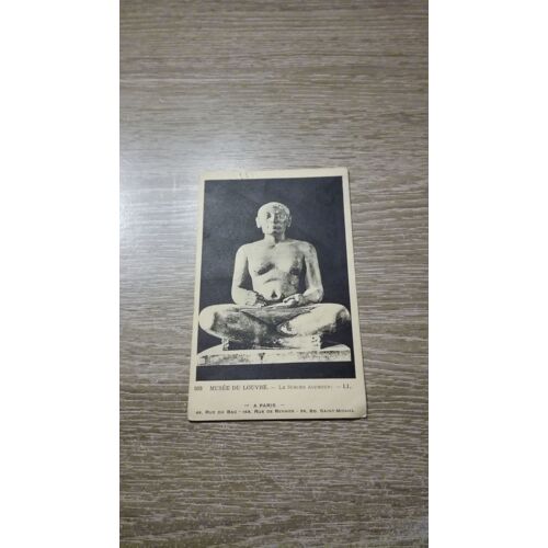 Carte Postale Musee Du Louvre - Le Scribe Accroupi - Ll En L'état Sur Les Photos
