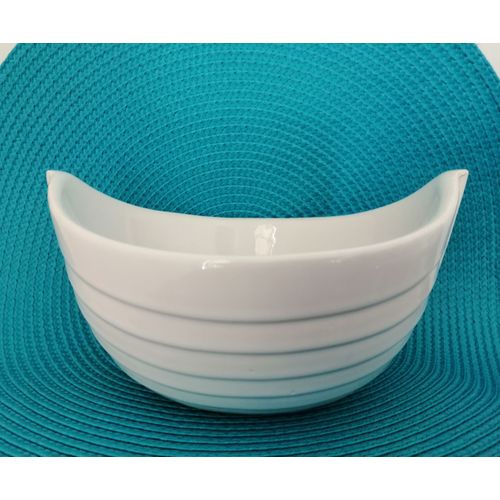 Coupe / Coupelle En Forme De Barque / Bateau - Blanc