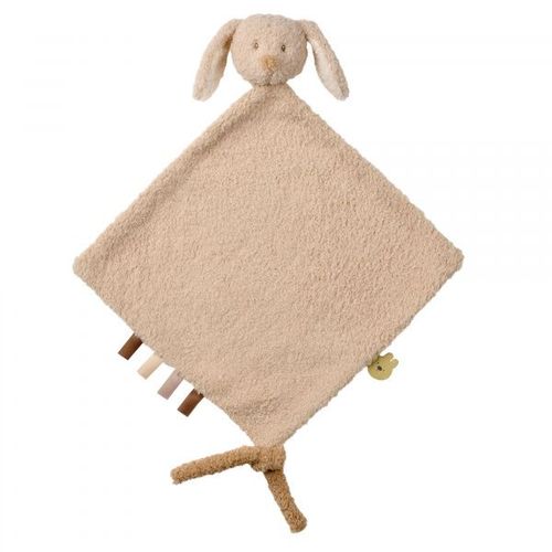 Maxi doudou lapin bouclette beige