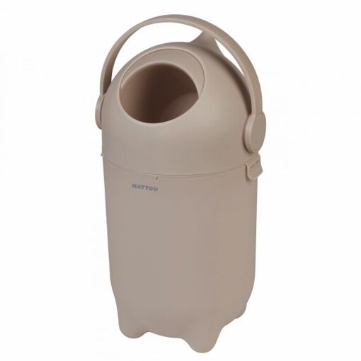 Poubelle à Bascule Vitamine II 5L - Gris Clair, Ouverture "flic Flac", Plastique, Design Pratique - 2
