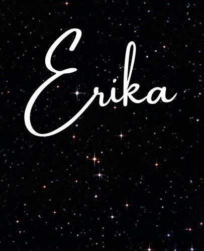 Erika: Composition Notebook Graph Paper 5x5 Grid Journal (Five Squares Per Inch) 7.5" X 9.25" Name Gifts For Erika Luxurious Matte Cover 200 Pages/100 Sheets