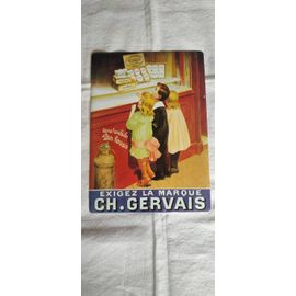 Plaque Publicitaire Exigez La Marque Ch.Gervais