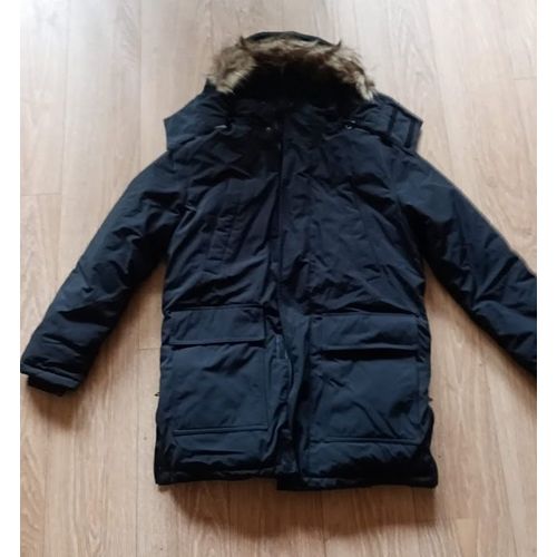 Manteau Parka Blouson Celio Capuche Pelluchée Amovible Neuf Taille M