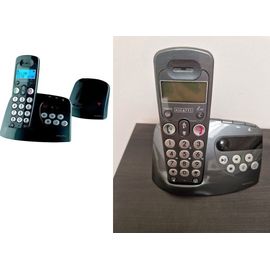 TELEPHONE FIXE SANS FIL ALCATEL VERSATIS XL senior REPONDEUR ADSL Identifi appel N° écran bleu affich h duré touche large verrou comunic Consult distanc bas combiné enregistr 15mn réveil réperto 8 VOL