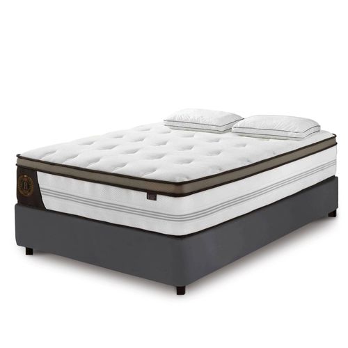 Matelas Hybride Royal Lux 140 X 190 Cm Ressorts Ensachés Et Mémoire De Forme Épaisseur 31 Cm