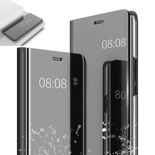 Etui Coque Miroir Pour Xiaomi Redmi 7a Clear View Cover Translucide Rabat Noir [Kaeesi®]