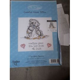 Grille De Point De Croix Me To You Tt110 Birth Sampler