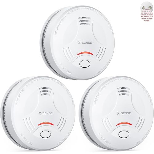 Détecteur de Fumée Connecté avec Station SBS50, Alarme Incendie sans Fil Interconnectée, Système de Sécurité Maison, Compatible App , SD11-MR31