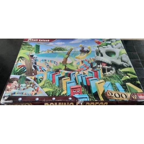 Jeu Domino Express Pirate Skull Island 200 Pièces