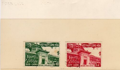 Timbres-Poste Du Vietnam Du Sud (Musée De Saïgon)