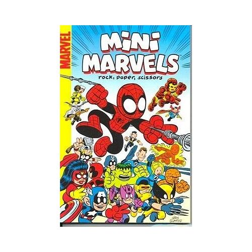 Mini Marvels : Rock, Paper, Scissors ( 90 Pages V.O. 2008 ) ** Mini-Tpb All By Chris Giarrusso * Spidey, Wolverine, Hulk, Iron Man & The Torch !