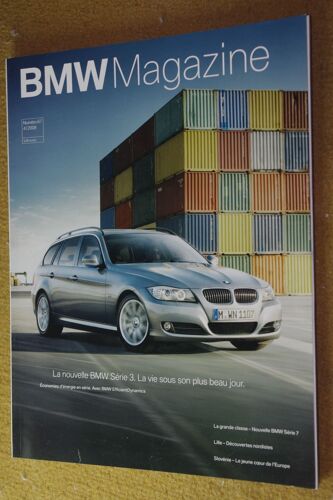 Bmw Magazine N° 67 - 4/2008 - Nouvelle Série 3 - Serie 7 - Lille Découverte Nordistes - Slovénie Le Jeune Coeur De L'europe