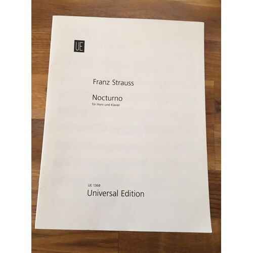 Franz Strauss Nocturno Pour Cor Et Piano