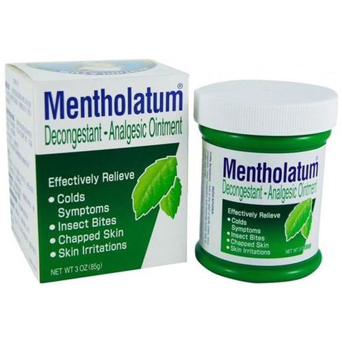Mentholatum 85g 35% Menthol Decongestionnant Pommade Analgesique Contre Les Douleurs Contre Le Rhume Riche En Antioxydant | Massage Thai 