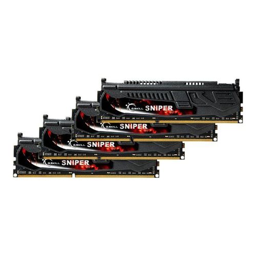 G.Skill SNIPER Series - DDR3 - kit - 16 Go: 4 x 4 Go - DIMM 240 broches - 2400 MHz / PC3-19200 - CL11 - 1.65 V - mémoire sans tampon - non ECC