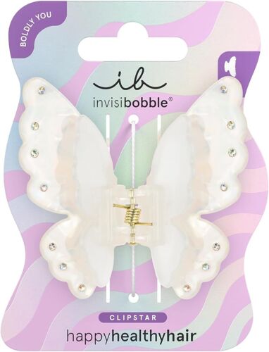 Clipstar M Fairy Fierce (1 Pièce) ¿ Barrette À Cheveux Papillon Pour Femme ¿ Pince À Cheveux Scintillante Avec Papillon ¿ Pour Cheveux Fins Et Épais ¿ Pièce De Déclaration Magique Pour 
