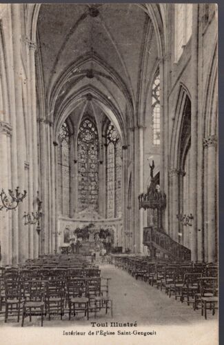 Carte Postale De Toul (Meuse) Intérieur De L' Eglise Saint-Gengoult