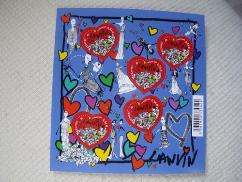 Timbre Bloc Feuillet 2010 Lanvin - Saint Valentin-