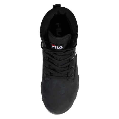 Fila Bottes Pour Hommes - Grunge Ii Mid, Boots Outdoor, Logo, Laçage, Unicolore Noir 41 (Uk 7,5)
