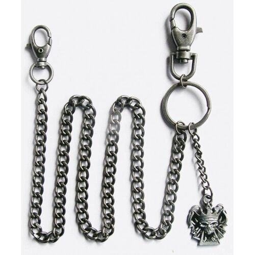chaine de portefeuille crane poker rock roll biker rockab