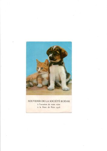 Carte Souvenir Société Kodak Foire De Paris 1956.