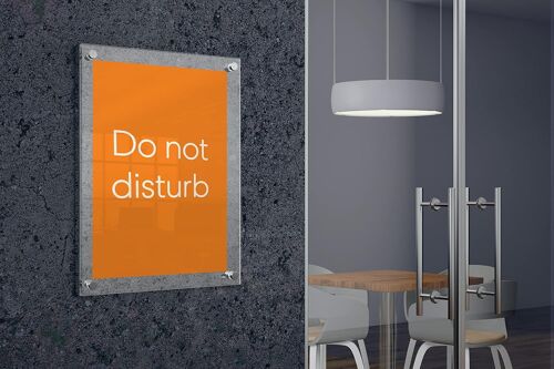 - Porte-Affiche A3 Mural avec Cadre Noir Clipsable à Coins Biseautés, Fixation par les Coins, Impression Pro, 1915581