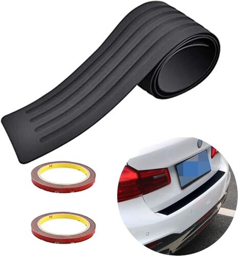 104cm Bande De Protection De Coffre De Voiture Crash Scratch Bumper Universal Garniture De Hayon Bande De Seuil Arrière Plaque Anti-Rayures, Facile À Installer, Convient Pour Sedan Pickup Truck Suv