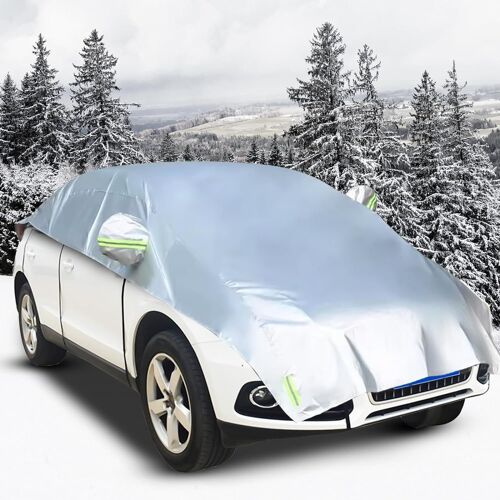 Housse De Pare-Brise De Voiture - Pour Suv, Housse De Pare-Brise Protection Universelle Housse De Voiture Antigel Pliable À 3 Couches Pour La Protection Contre Le Gel, La Neige Et La Glace