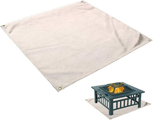 Tapis De Foyer, Tapis En Verre Ignifuge Pour Barbecue, Tapis De Barbecue Résistant À La Chaleur, Tapis De Protection Ignifuge Pour Sol, Patio, Terrasse, Pelouse, Extérieur Ou Camping (Petite Taille :