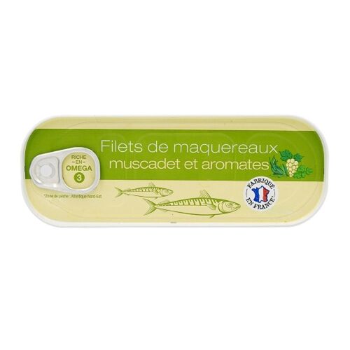 Filets De Maquereaux Muscadet & Aromates - Conserve 176g