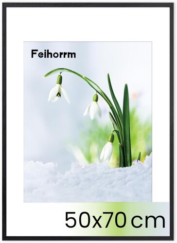 Cadre photo en chêne - Avec verre trempé - Pour photos de 20 x 30 cm - Sans passe-partout ou photos 12 x 17 cm - Avec passe-partout - Cadre photo en bois massif - Beige - 20 x 30 cm