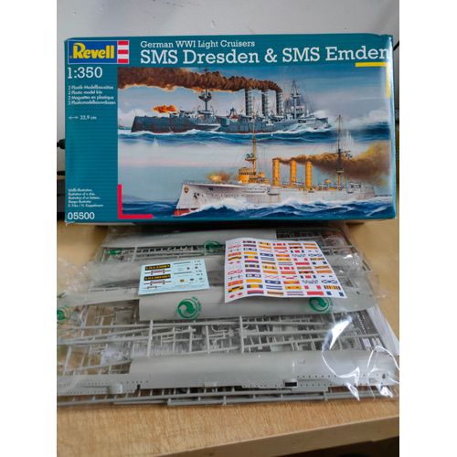 Maquette Bateaux Revell 1/350 : Sm Dresden & Sms Emden-Revell