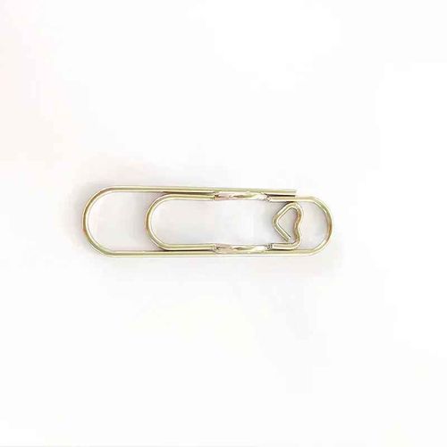 Trombone En Métal Multifonctionnel,Porte-Stylo,Trombones Fixes,Journal,Document,Cahier,Épingle,Accessoires De Poche,Vente En - Type Silvery