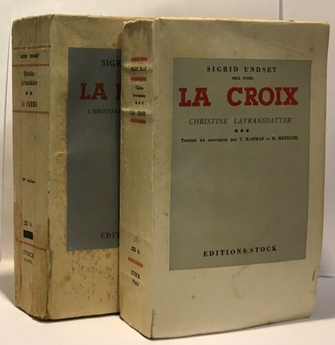 La Femme (T. 2) + La Croix (T. 3) -Christine Lavransdatter -2 Livres