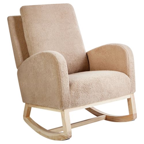 Fauteuil à bascule ALSTA Bouclé Beige