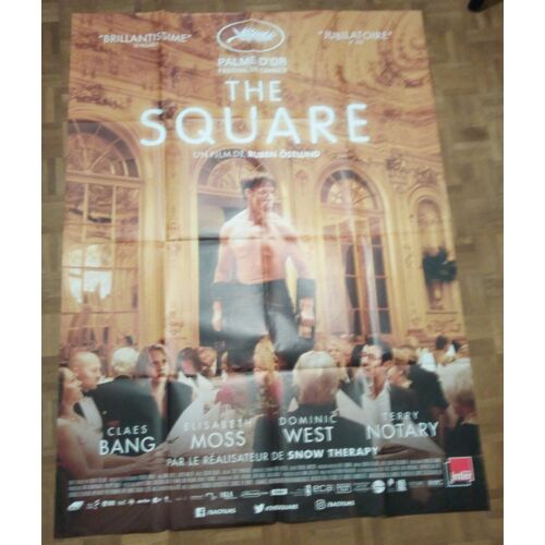 The Square Véritable Affiche De Cinéma Pliée De Ruben Östlund Avec Claes Bang, Elisabeth Moss, Dominic West, 160*120 2017