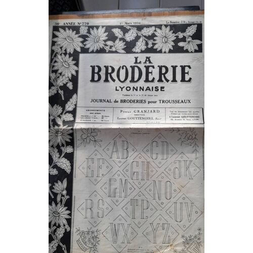 La Broderie Lyonnaise N °770, 1er Mars 1934
