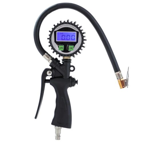 Manometre Pression Pneu Gonfleur Pneu Numérique Avec Écran Lcd, 230 Psi Pistolet De Gonflage De Pneu Compresseur À Air Outil De Pneu De Voitures Van Rv Vélos 230801