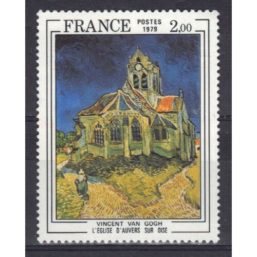 Timbre Eglise D Auvers Sur Oise Vincent Van Gogh 1979