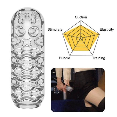 Masturbateur Masculin Transparent Tasse Chatte Vaginale Pour Hommes 18 Pompe À Pénis Gland Succion Retard Exercice Jouets Sexuels Produit Adulte Érotique-A-