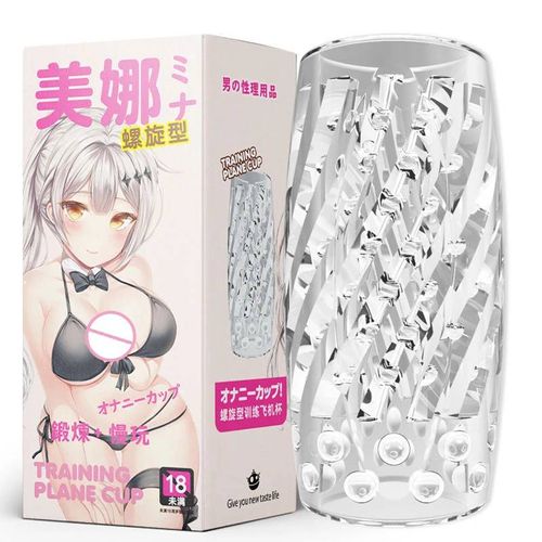 Pompe À Pénis Pointes Exercice Érotique Transparent Mâle Masturbateur 9 Cm Chatte Artificielle Vaginale Pour Hommes 18 Gland Sucer Jouets Sexuels--1260-Luoxuan