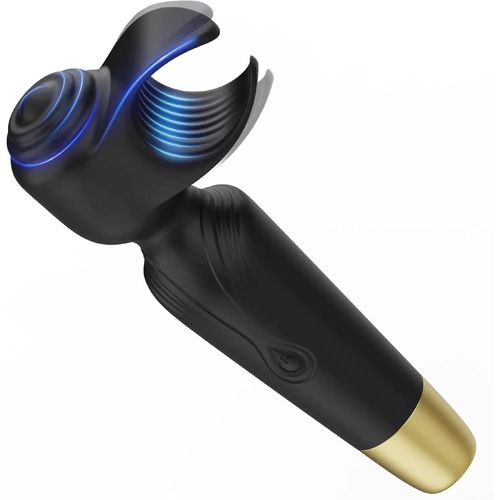 Av Baguette Vibrateur Pour Hommes Femmes Couple Pénis Vibrateurs Mâle Masturbateur Adulte Jouets Sexuels 2 En 1 Pour La Stimulation Clitoridienne Du Mamelon--Ov-007