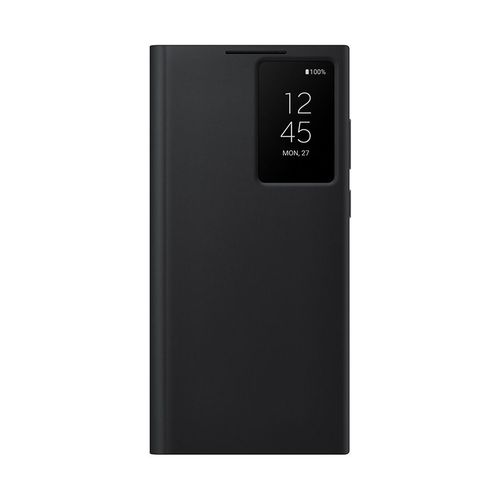 Coque Pour Samsung Galaxy S22 Ultra,Clear View Cover ,Étui À Rabat Pour Téléphone Portable,Noir