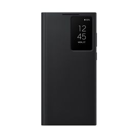 Coque Pour Samsung Galaxy S22 Ultra,Clear View Cover ,Étui À Rabat Pour Téléphone Portable,Noir