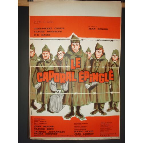 Le Caporal Épinglé - 1962 - Affiche Originale Pliée 40 X 60 - Jean Renoir - Jean-Pierre Cassel