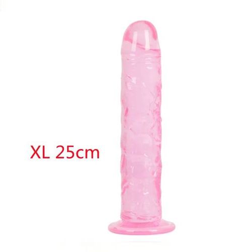 Godemichet Anal En Gelée Douce 7.0, Avec Ventouse De Bain Réaliste, Jouets Pour Adultes, Point G, Orgasme, Grand Pénis, Pour Sex Shop--Pink 25cm