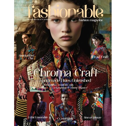 Fashionable Magazine: Chroma Craft - Handmade Hues Unleashed.: Chroma Craft: Weave Your Wardrobe With A Symphony Of Winter Elegance (Fashionable ... By The Innovative Use Of Ai Technology)