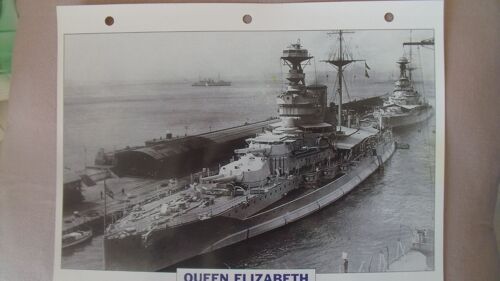 Photo-Fiche Technique Cuirassé"Queen Elisabeth/1913"*Éditions Atlas